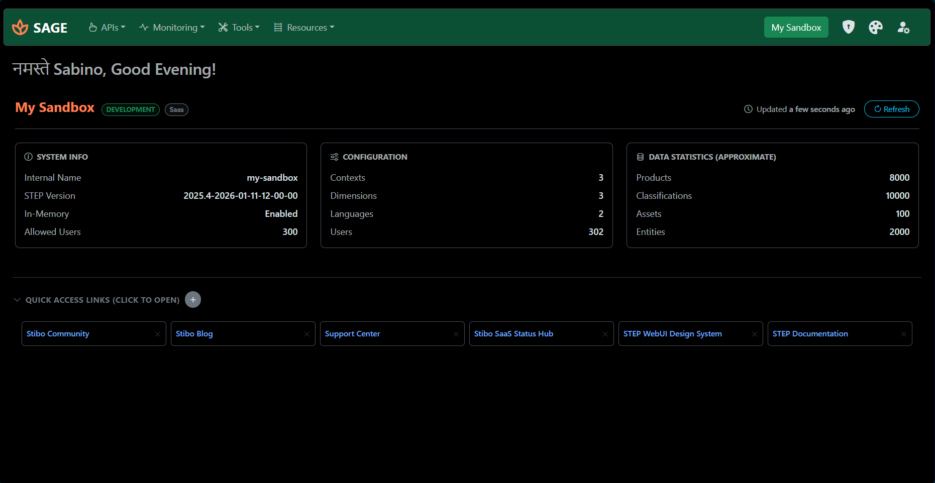 Homepage Example