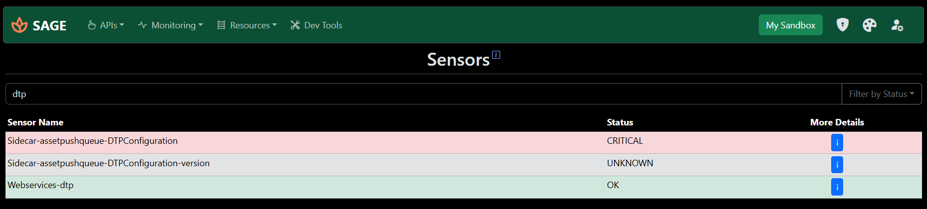 Sensors Filtering